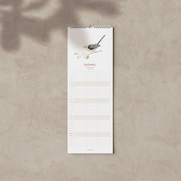 2027 Familienkalender Gartenvögel