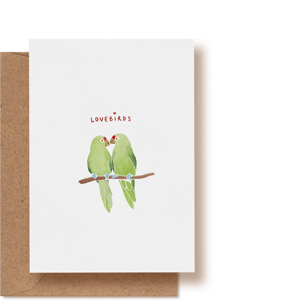 Lovebirds | Grußkarte