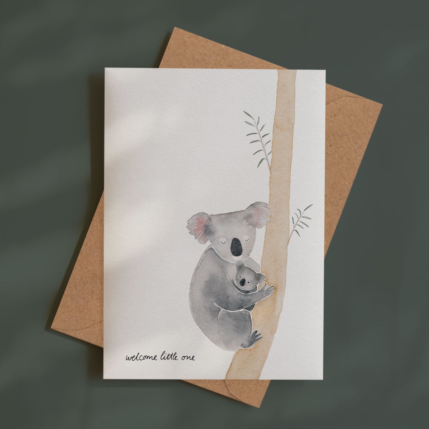Koala - welcome little one | Grußkarte