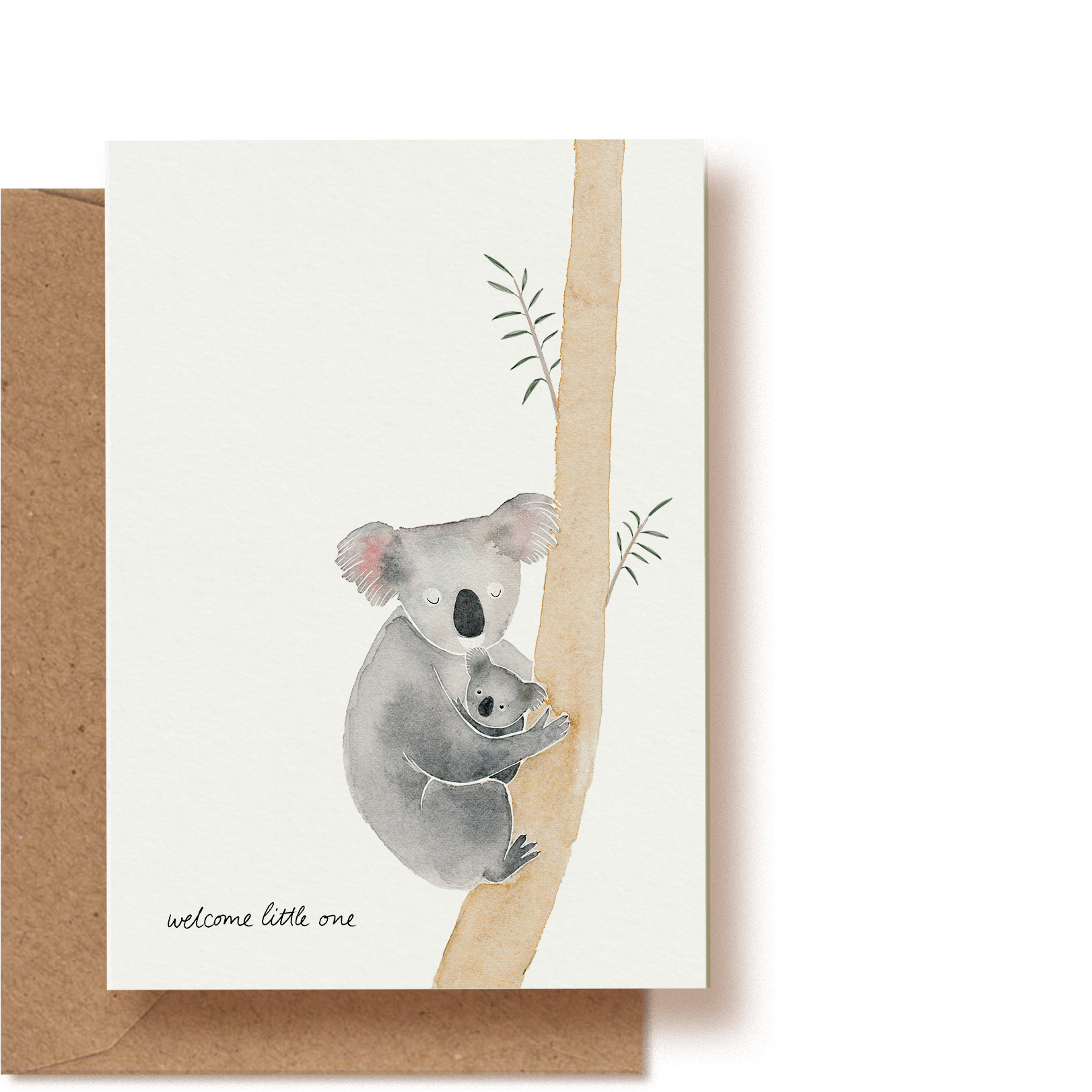 Koala - welcome little one | Grußkarte