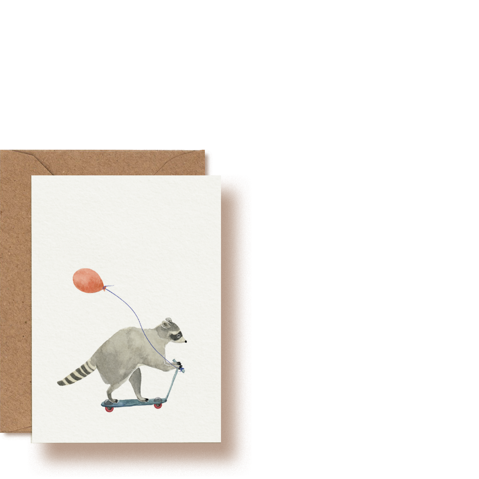 Waschbär | Mini-Grußkarte