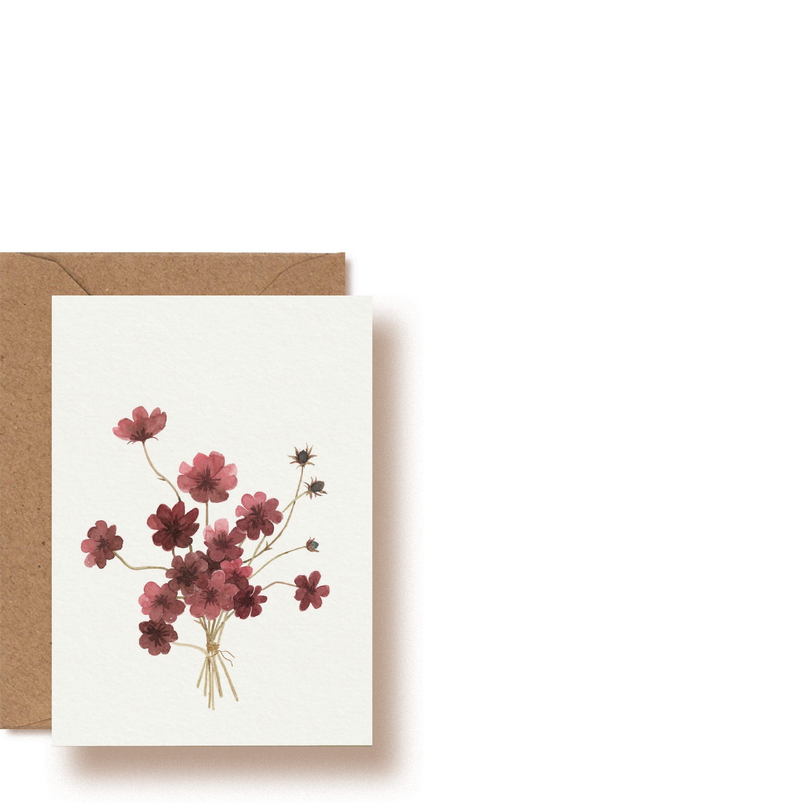 Bouquet tinto | Mini-Grußkarte