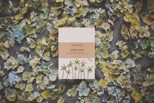 COASTAL NOTES - Palmenwald | Notizblock DINA6