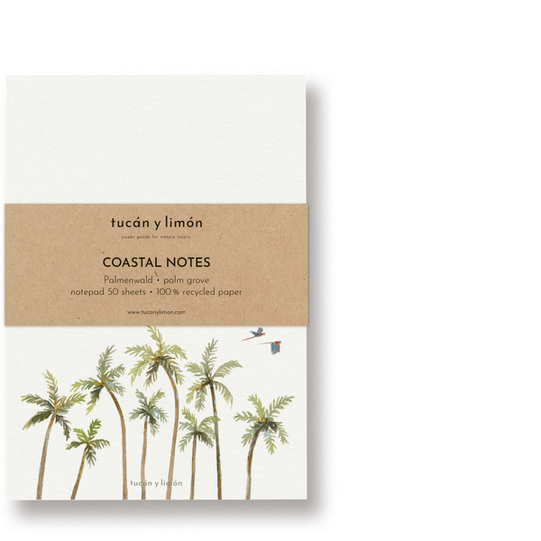 COASTAL NOTES - Palmenwald | Notizblock DINA6