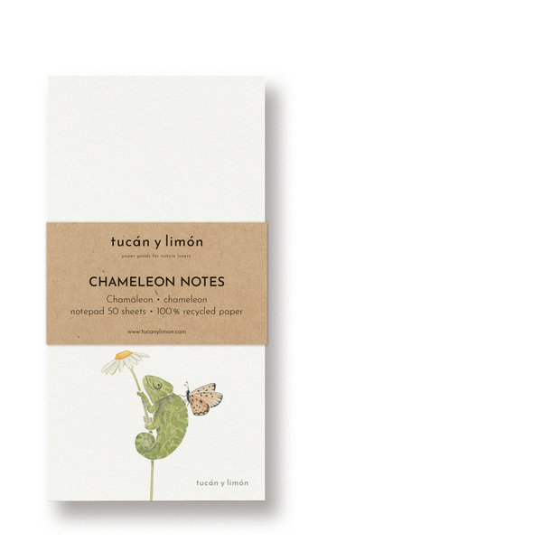 CHAMELEON NOTES - Chamäleon | Notizblock DINA6 schmal