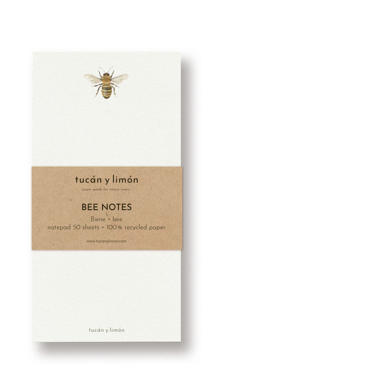 BEE NOTES - Biene | Notizblock DINA6 schmal