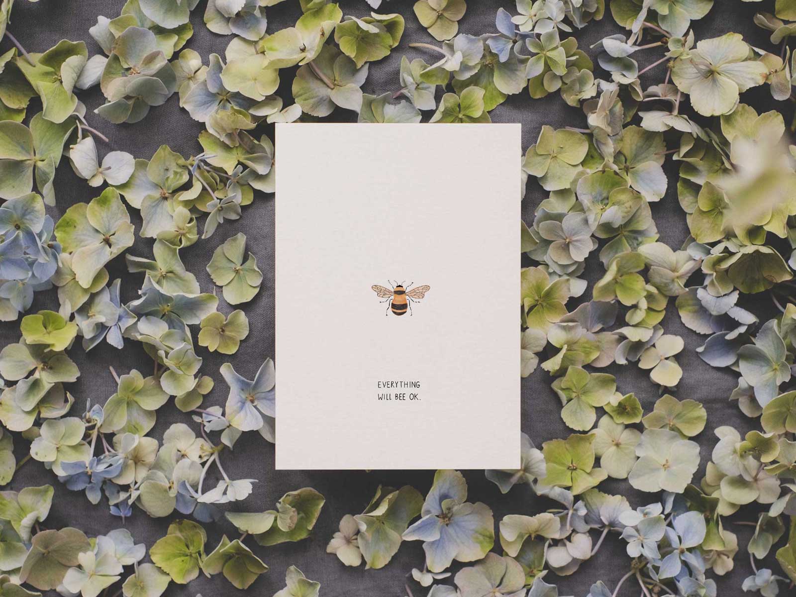 everything will bee OK | Postkarte