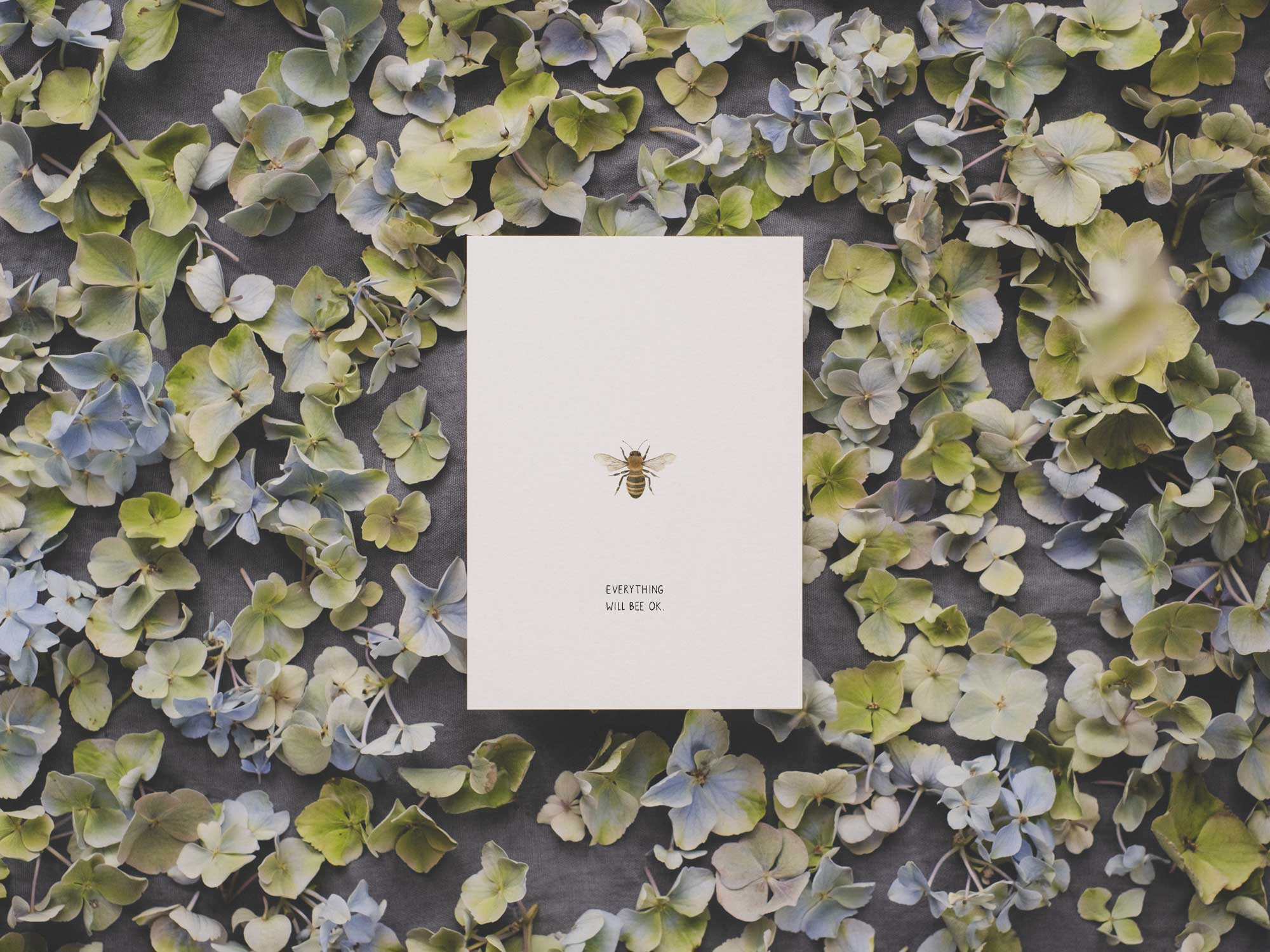 everything will bee OK | Postkarte