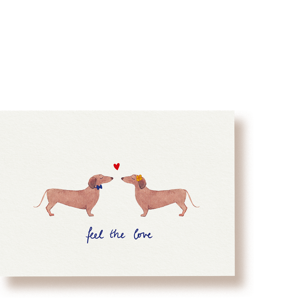feel the love | Postkarte