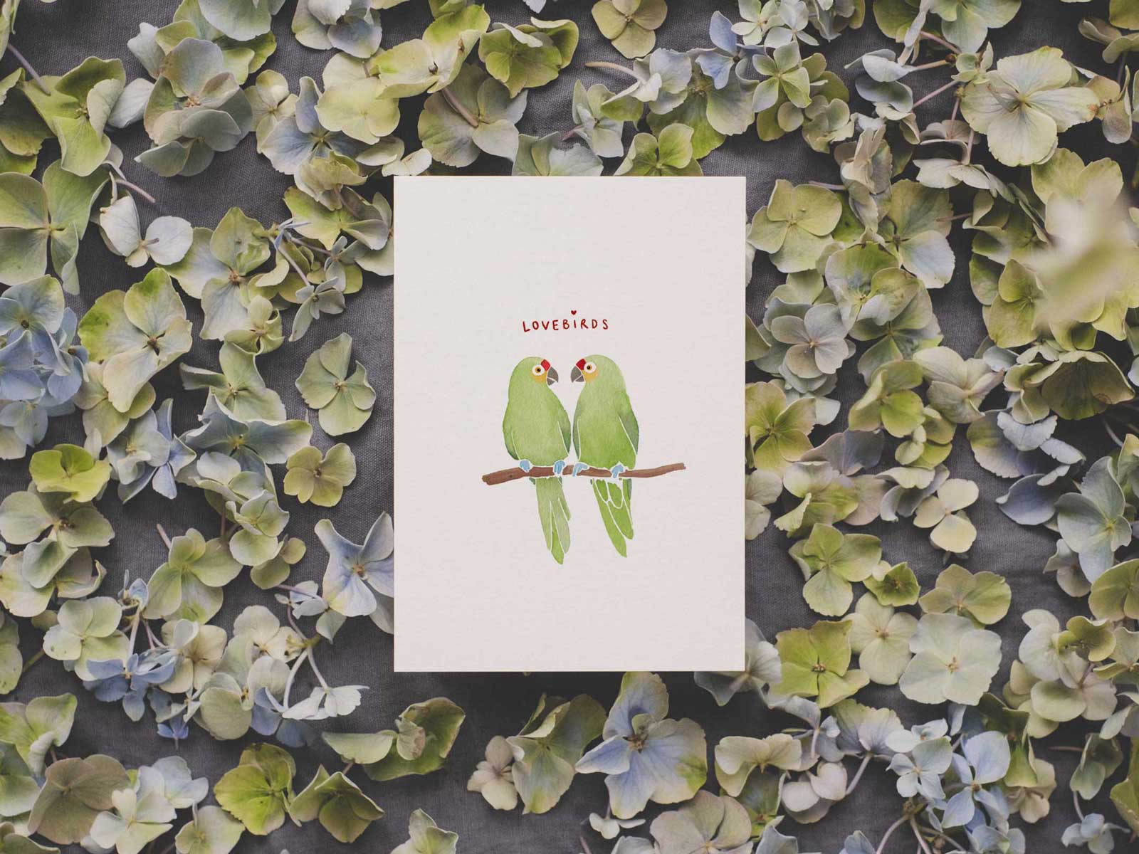 Lovebirds | Postkarte