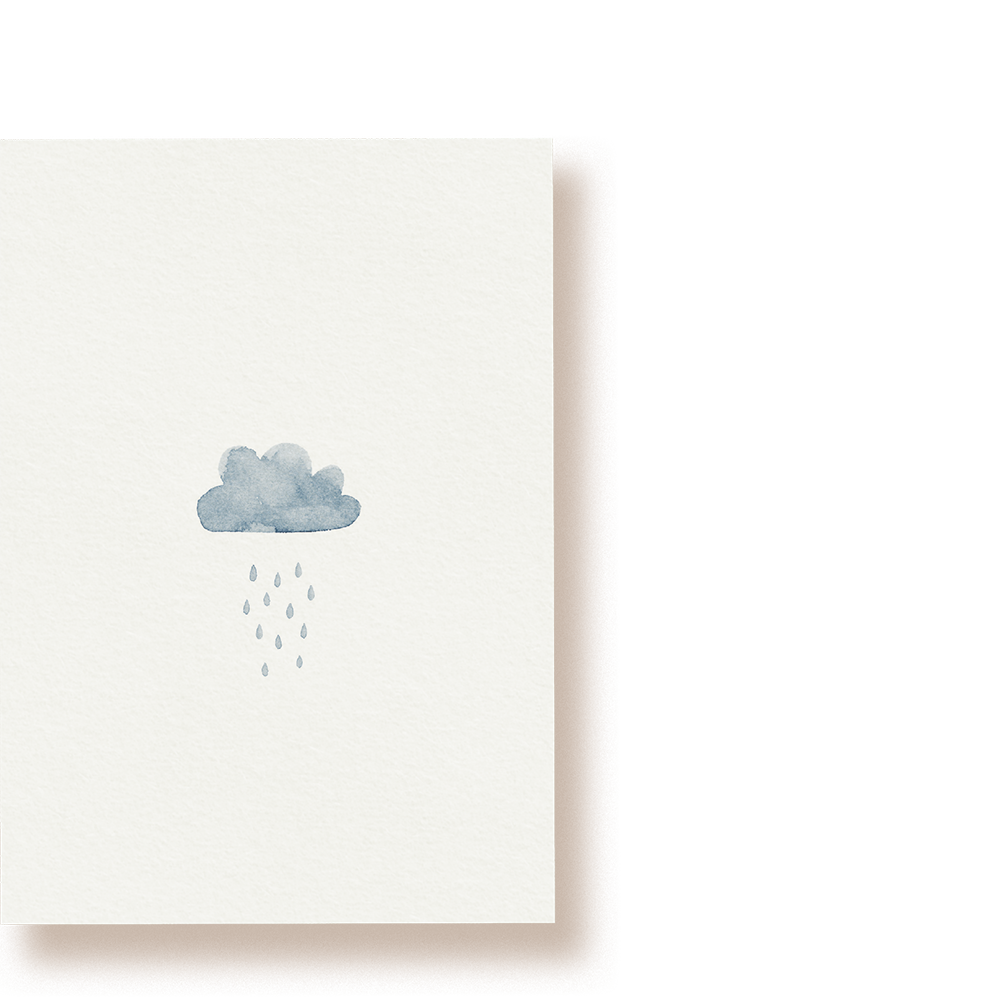 Regenwolke | Postkarte