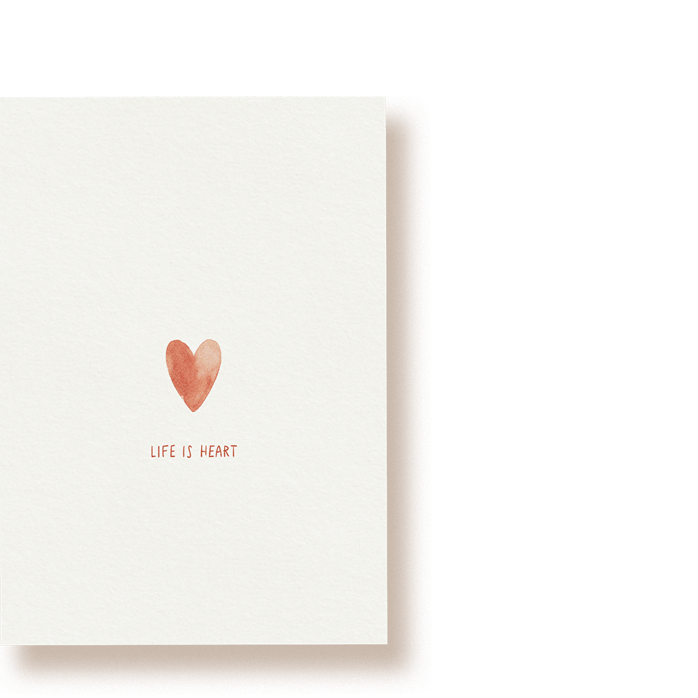 life is heart | Postkarte