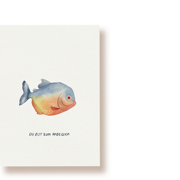 Piranha - zum anbeißen | Postkarte