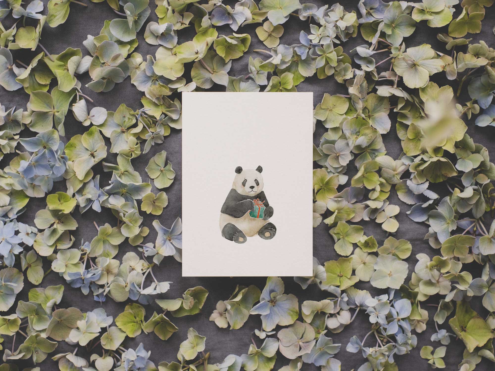 Panda Geschenk | Postkarte