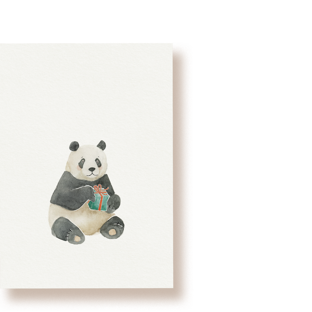 Panda Geschenk | Postkarte