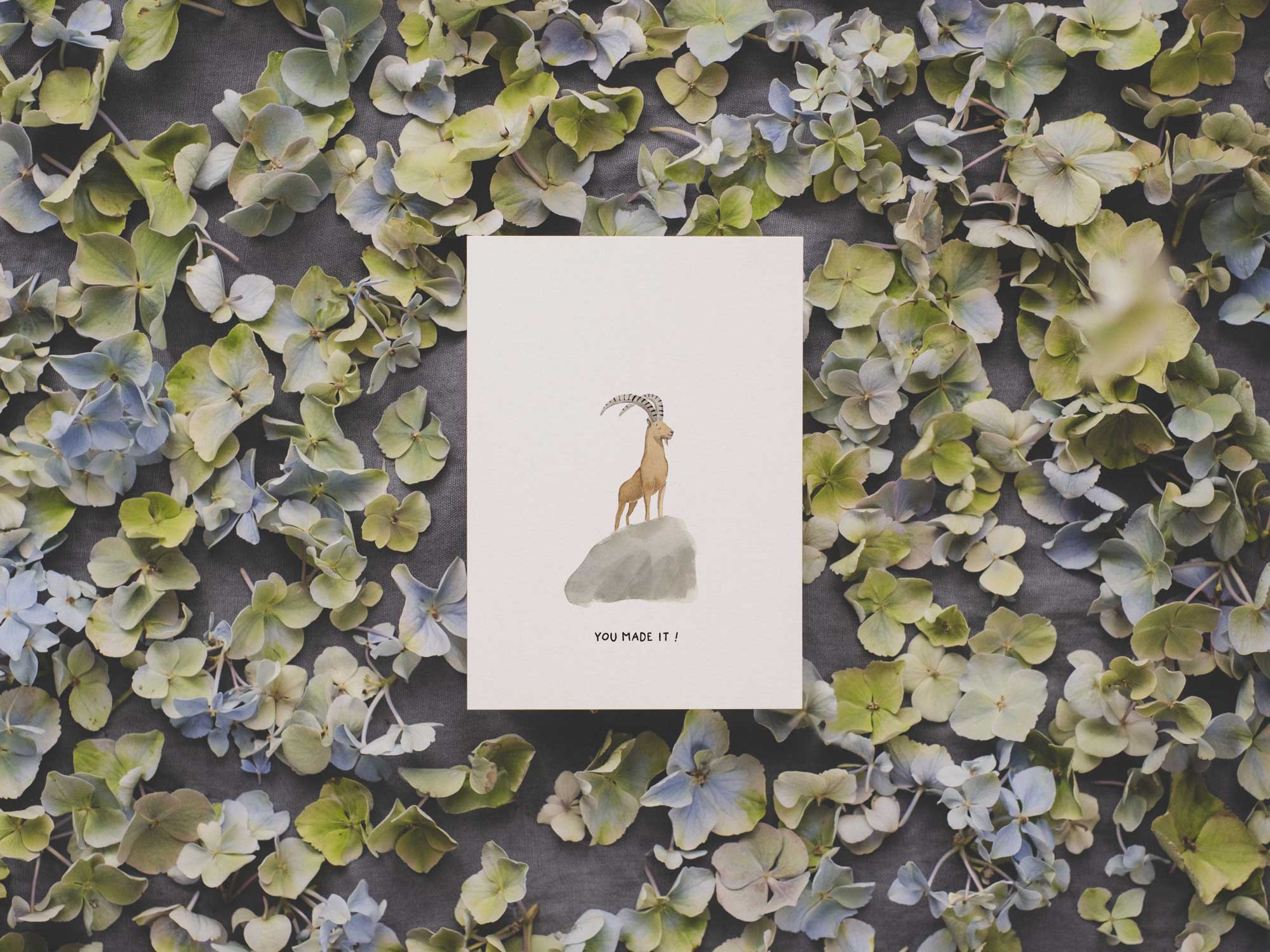 You made it! Steinbock  | Postkarte
