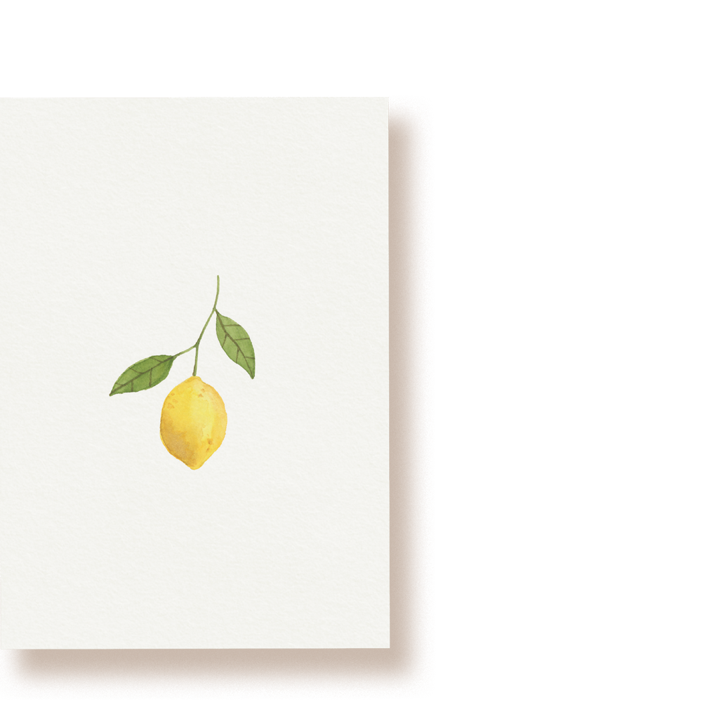 Zitrone | Postkarte