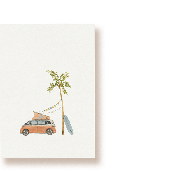 Tag am Meer - Van Life | Postkarte
