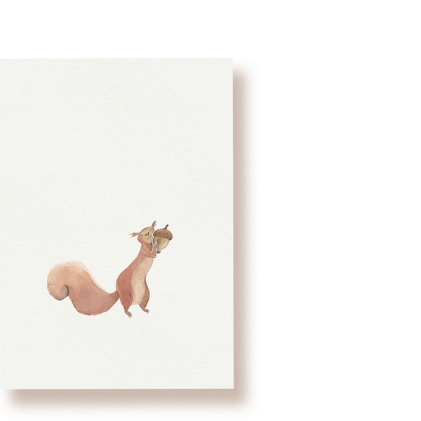 Eichhörnchen hug | Postkarte