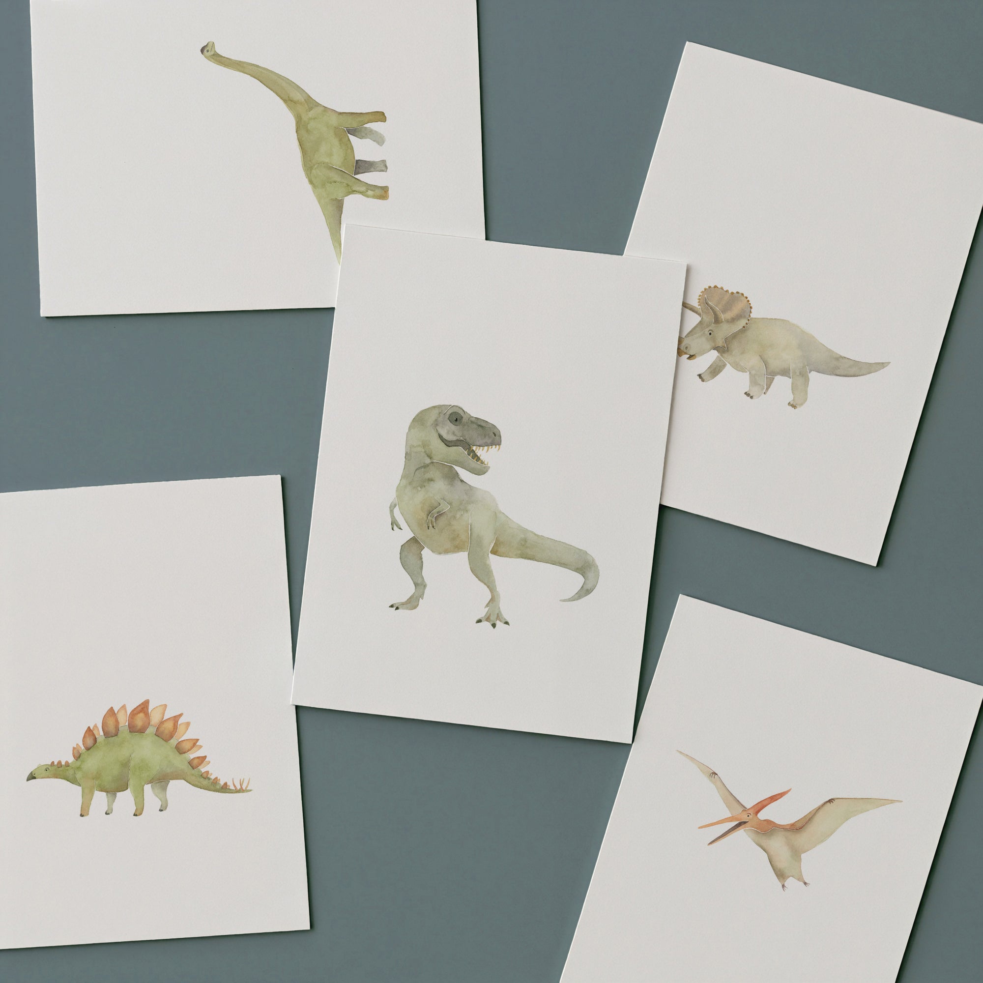 Dinosaurier | Kartenset bestehend aus 5 Karten