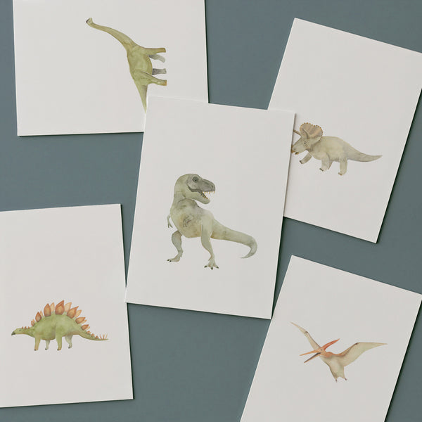 Dinosaurier | Kartenset bestehend aus 5 Karten