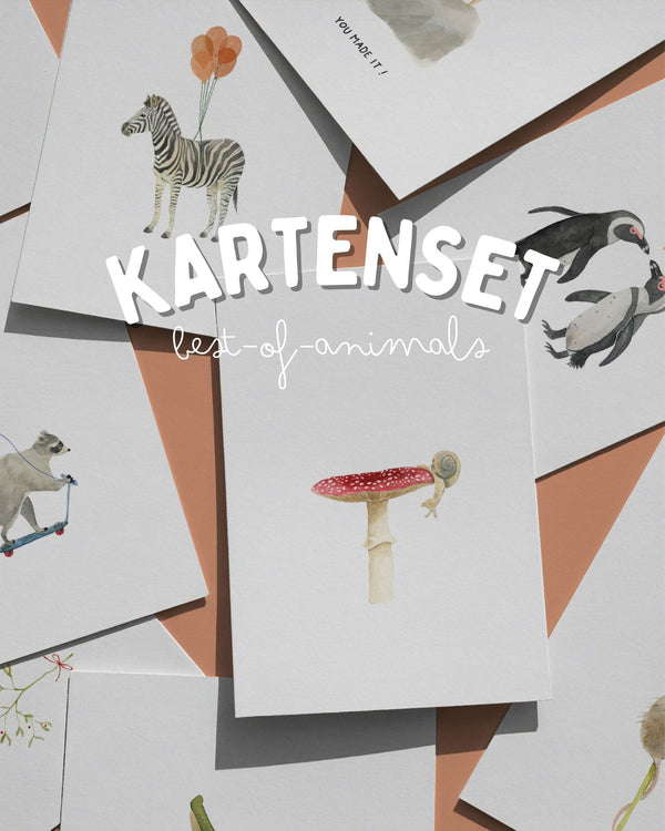 Best Of Animals | Kartenset für jeden Anlass bestehend aus 10 Karten