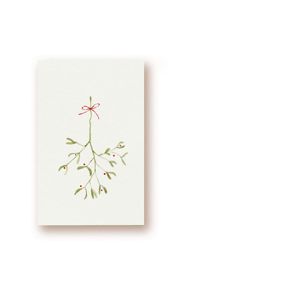 Mistelzweig Geschenkkarte tiny card