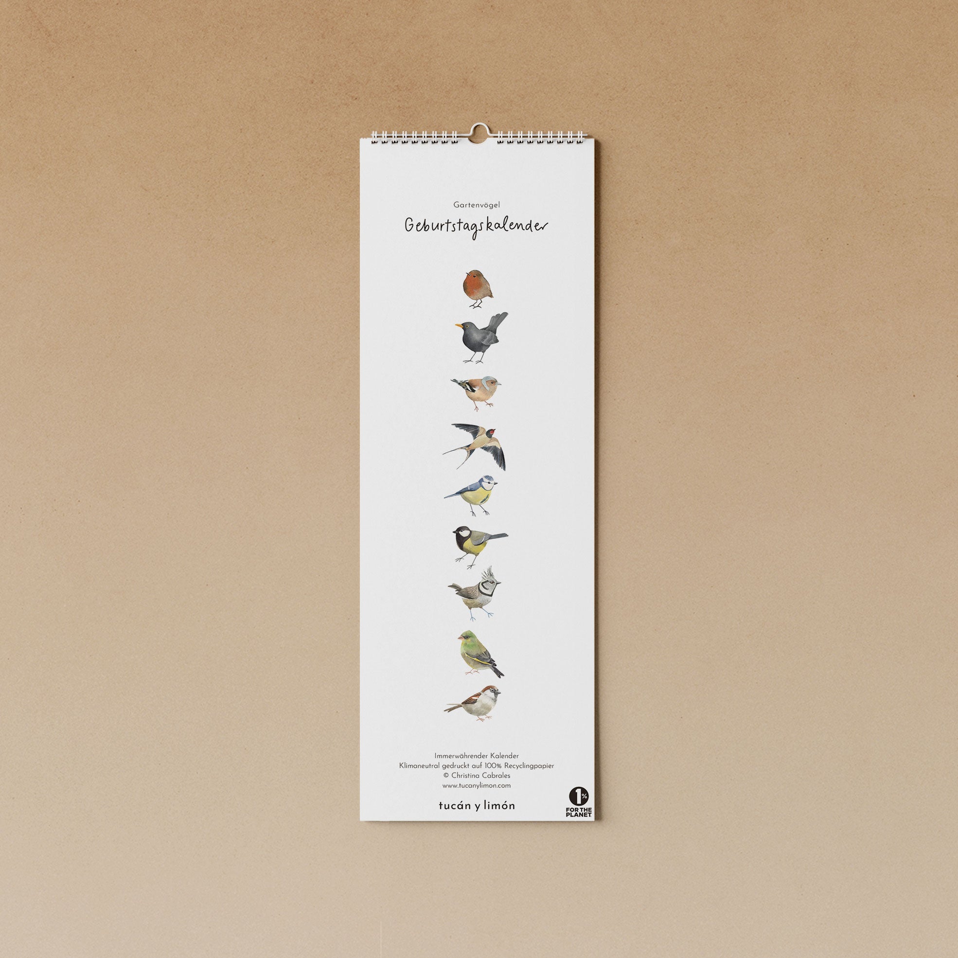 Gartenvögel | immerwährender Kalender
