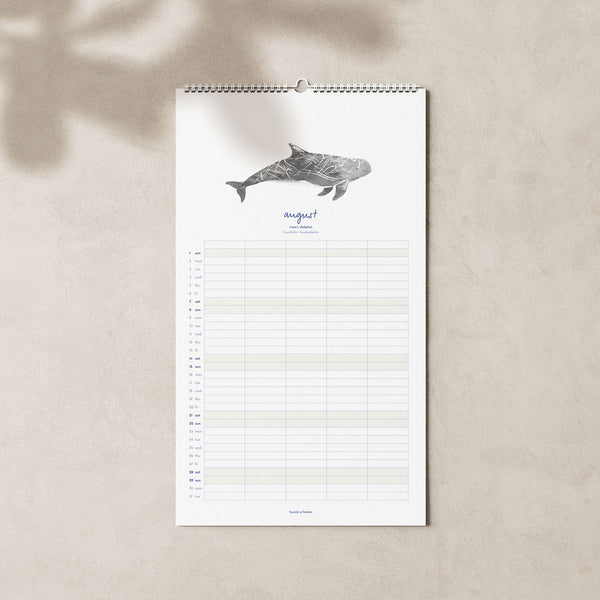 2027 Familienkalender Wale und Delfine