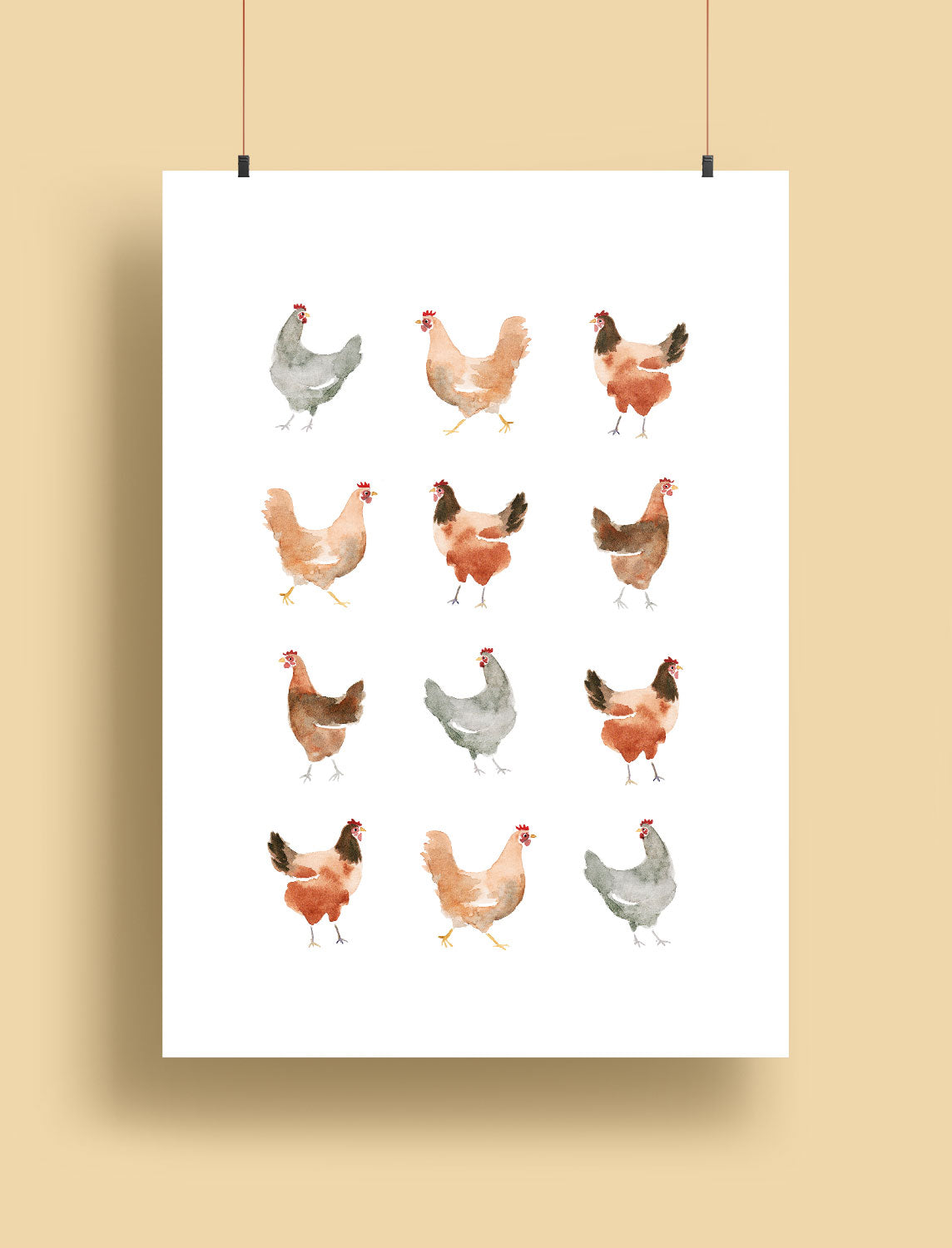 Hühner | Print A5